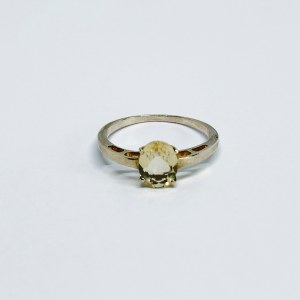 Silver ring with Prasiolite, Gemporia