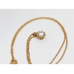 Gold 375/9K Necklace with White Zirconia