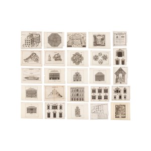 JOSEPH FURTTENBACH (CZECH / BOHEMIAN 1591 - 1667) - A collection of architectural illustrations and plans from the works of Joseph Furttenbach (Architectura civilis, martialis, recreationis, privata)