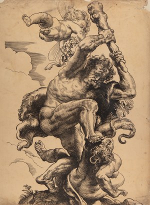 GRAPHIC ARTIST OF THE 19TH CENTURY - Hercules (after Rubens)