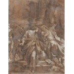 PAINTER OF THE 18TH CENTURY - Christ and the Samaritan Woman (after Annibale Carracci)