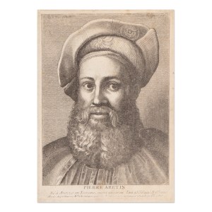 VÁCLAV HOLLAR (CZECH / BOHEMIAN 1607 - 1677) - Pietro Aretino (after Titian)