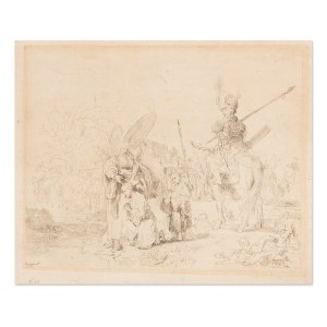JOHANNES VAN VLIET (NETHERLANDS / DUTCH 1610 - 1668) - Doop van de kamerling (after Rembrandt)
