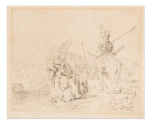 JOHANNES VAN VLIET (NETHERLANDS / DUTCH 1610 - 1668) - Doop van de kamerling (after Rembrandt)