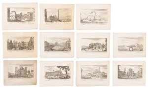 ISRAËL SILVESTRE (FRANCE / FRENCH 1621 - 1691) - 12 sheets from the cycle 