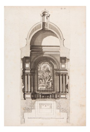 GIOVANNI GIACOMO DE ROSSI (ITALY / ITALIAN 1627 - 1691) - Disegni di vari altari e cappelle nelle chiese di Roma
