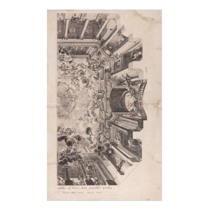 GEORG CONRAD BODENEHR (GERMANY / GERMAN 1673 - 1710) - Plafond des grossen Haupt Sahles, welches al fresco kan gemahlet warden