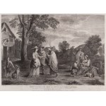 LOUIS SURUGUE DE SURGIS (FRANCE / FRENCH 1686 - 1762) - Fait dire la bonne aventure à sa femme (according to Teniers)