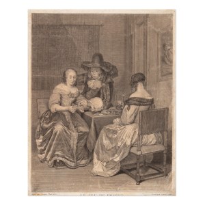 FRANÇOIS-BERNARD LÉPICIÉ (FRANCE / FRENCH 1698 - 1755) - The Game of Piquet
