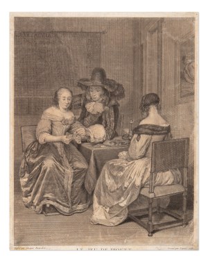 FRANÇOIS-BERNARD LÉPICIÉ (FRANCE / FRENCH 1698 - 1755) - The Game of Piquet