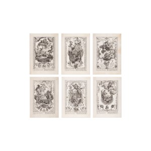 GOTTFRIED BERNHARD GOETZ (GERMANY / GERMAN 1708 - 1774) - 6 graphic sheets from the cycle Tugenden und Laster (Virtues and Vices)