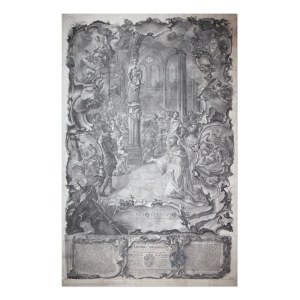 JOHANN BAPTIST KLAUBER (GERMANY / GERMAN 1712 - 1787) - Sanctus Bernardus (large leaf)