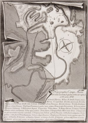 GIOVANNI BATTISTA PIRANESI (ITALY / ITALIAN 1720 - 1778) - Topography of the Campus Martii