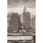 GIOVANNI BATTISTA PIRANESI (ITALY / ITALIAN 1720 - 1778) - Machine built for the extraction of the column of Antonino Pio