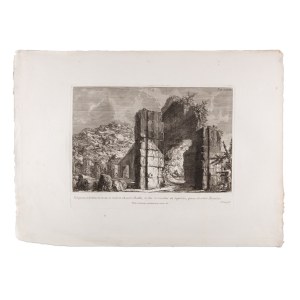 GIOVANNI BATTISTA PIRANESI (ITALIE / ITALIAN 1720 - 1778) - Reliquiae substructionum, ac rudera theatri Balbi, hodie tumulus in regione, quae dicitur Regulae