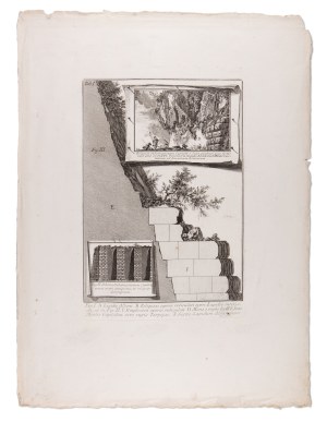 GIOVANNI BATTISTA PIRANESI (ITALY / ITALIAN 1720 - 1778) - Reliquiae Substructionum Capitolium