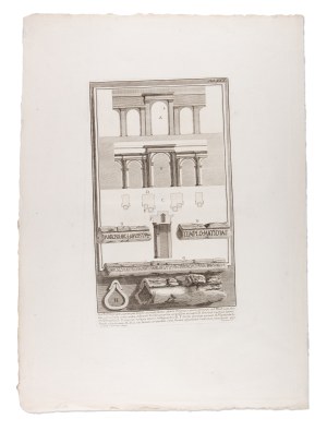 GIOVANNI BATTISTA PIRANESI (ITALY / ITALIAN 1720 - 1778) - A et B. Orthographia utriusque lateris arcuum ductus Aquae Virginis...