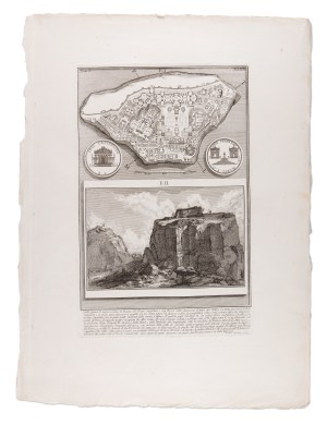 GIOVANNI BATTISTA PIRANESI (ITALY / ITALIAN 1720 - 1778) - Map of the Capitoline Hill