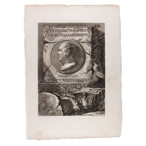 GIOVANNI BATTISTA PIRANESI (ITALY / ITALIAN 1720 - 1778) - Eques Io Bapt Piranesius venetus architectus