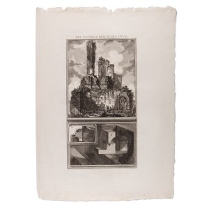 GIOVANNI BATTISTA PIRANESI (ITALY / ITALIAN 1720 - 1778) - Del Castello dell'Aqua Giulia, sheet IV of 'Le Rovine del Castello dell'Acqua Giulia
