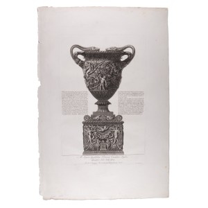 GIOVANNI BATTISTA PIRANESI (ITALY / ITALIAN 1720 - 1778) - Al Signor Guglielmo Patoun Cavaliere Inglese amatore delle belle arti (large sheet)