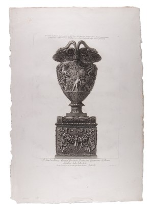 GIOVANNI BATTISTA PIRANESI (ITALY / ITALIAN 1720 - 1778) - And Sua Eccellenza Monsig. Giovanni Potenziani Governator di Roma (large sheet)
