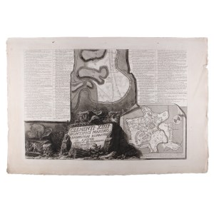 GIOVANNI BATTISTA PIRANESI (ITALY / ITALIAN 1720 - 1778) - Pianta di Roma e del Campo Marzio
