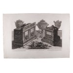 GIOVANNI BATTISTA PIRANESI (ITALY / ITALIAN 1720 - 1778) - Due Urne cinerarie antiche di marmo adornate con finisimi intagli ed arabeschi (large sheet)