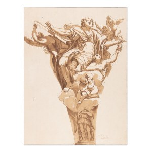 JOHANN GOTTLIEB PRESTEL (GERMANY / GERMAN 1739 - 1808) - Saint John the Evangelist (according to Domenichino)