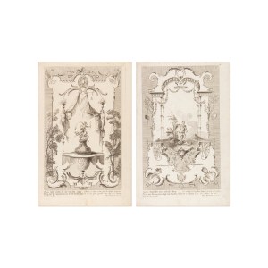 MARTIN ENGELBRECHT (GERMANY / GERMAN 1684 - 1756) - Apollo and Diana (original by Watteau)