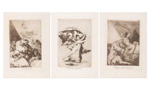 FRANCISCO JOSÉ DE GOYA Y LUCIENTES (SPAIN / SPANISH 1746 - 1828) - Correccion, No te escaparás, De que mal morirá (Los Caprichos)