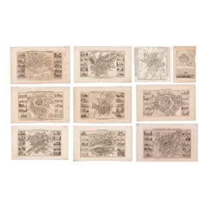 LUDWIG BECHSTEIN AND V. KLEINKNECHT (GERMANY / GERMAN) - Bundle of 10 city plans