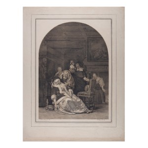 JOHANN NEPOMUK STRIXNER (GERMANY / GERMAN 1782 - 1855) - La Défaillance (after F. van Mieris)