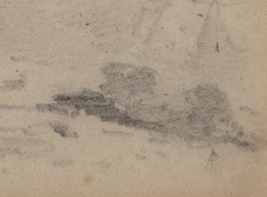 AUGUST BEDŘICH PIEPENHAGEN (CZECH / BOHEMIAN 1791 - 1868) - Landscape study with castle