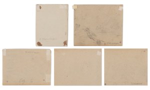 AUGUST BEDŘICH PIEPENHAGEN (CZECH / BOHEMIAN 1791 - 1868) - Studies of landscapes, portraits and pilgrims