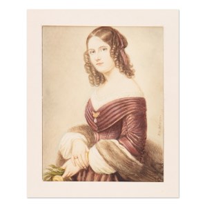 EDUARD MAGNUS (ATTRIBUTED) (GERMANY / GERMAN 1799 - 1872) - Miniature of a girl