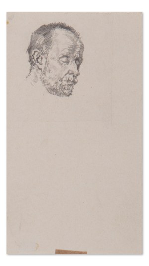 KAREL KRATTNER (CZECH / BOHEMIAN 1862 - 1926) - Study of a male head