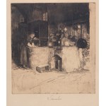 FERDINAND SCHMUTZER (AUSTRIA / AUSTRIAN 1870 - 1928) - Monk in the kitchen