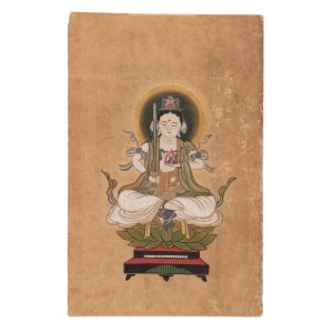 JAPANESE GRAPHIC ARTIST OF THE 19TH CENTURY (JAPAN / JAPANESE) - Bodhisattva Mañjushri with a raised sword | Tibet