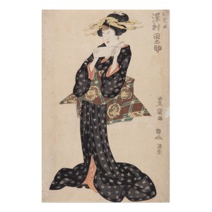 UTAGAWA TOYOKUNI 歌川 豊国 (JAPAN / JAPANESE 1769 - 1825) - Sawamura Tanosuke II as Courtesan Osono