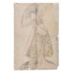 UTAGAWA TOYOKUNI 歌川 豊国 (JAPAN / JAPANESE 1769 - 1825) - Bijin with parasol