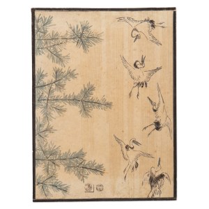 UTAGAWA TOYOKUNI 初代歌川豊国 (JAPAN / JAPANESE 1769 - 1825) - Cranes