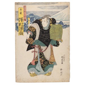 UTAGAWA KUNISADA 歌川 国貞 (JAPAN / JAPANESE 1786 - 1865) - Sawamura Gennosuke - kabuki actor actor from the Sawamura family