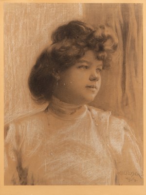 FRANZ METZNER (GERMANY / GERMAN) - Portrait of a girl