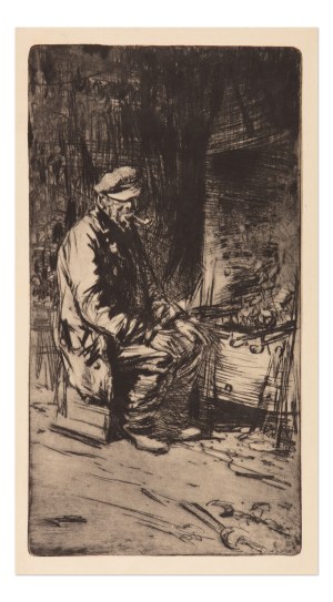 DAVID MUIRHEAD BONE (UNITED KINGDOM / BRITISH 1876 - 1953) - Mike, the dynamite Mike