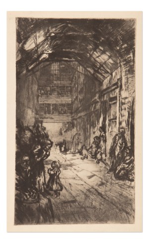 DAVID MUIRHEAD BONE (UNITED KINGDOM / BRITISH 1876 - 1953) - The Old Arcade, Glasgow