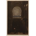 FRANTIŠEK TAVÍK ŠIMON (CZECH / BOHEMIAN 1877 - 1942) - Rosette in Notre Dame