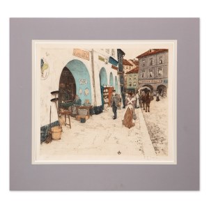 FRANTIŠEK TAVÍK ŠIMON (CZECH / BOHEMIAN 1877 - 1942) - From the Coal Market in Prague