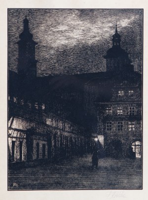 FRANTIŠEK KOBLIHA (CZECH / BOHEMIAN 1877 - 1962) - Church of St. James