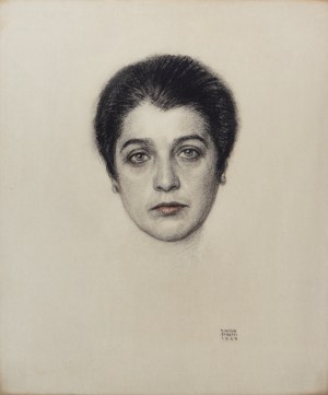 VIKTOR STRETTI (CZECH / BOHEMIAN 1878 - 1957) - Portrait of a woman